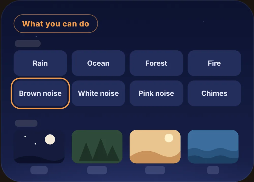 Focus: Pick a sound and a mood.