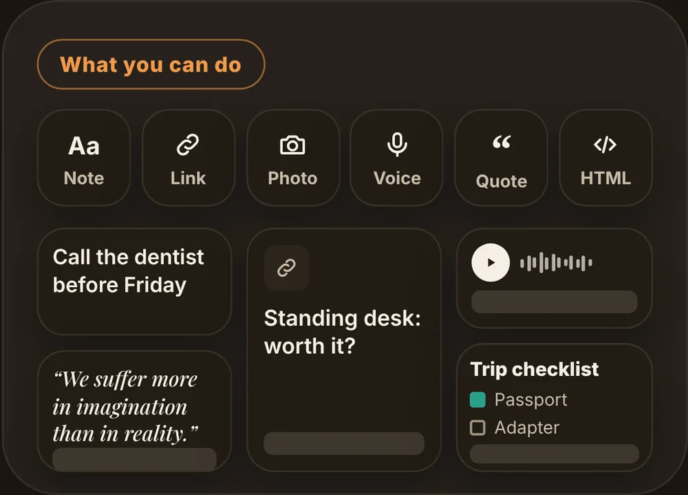 Stash: Dump anything. Any kind.
