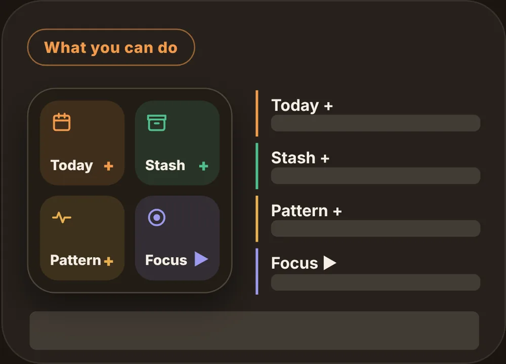 Widgets: Log anything in one tap.